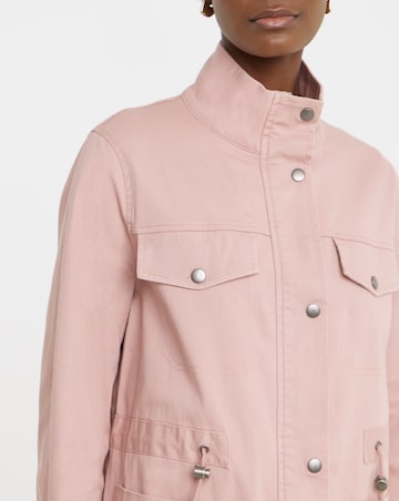 Blush Stretch Utility Jacket