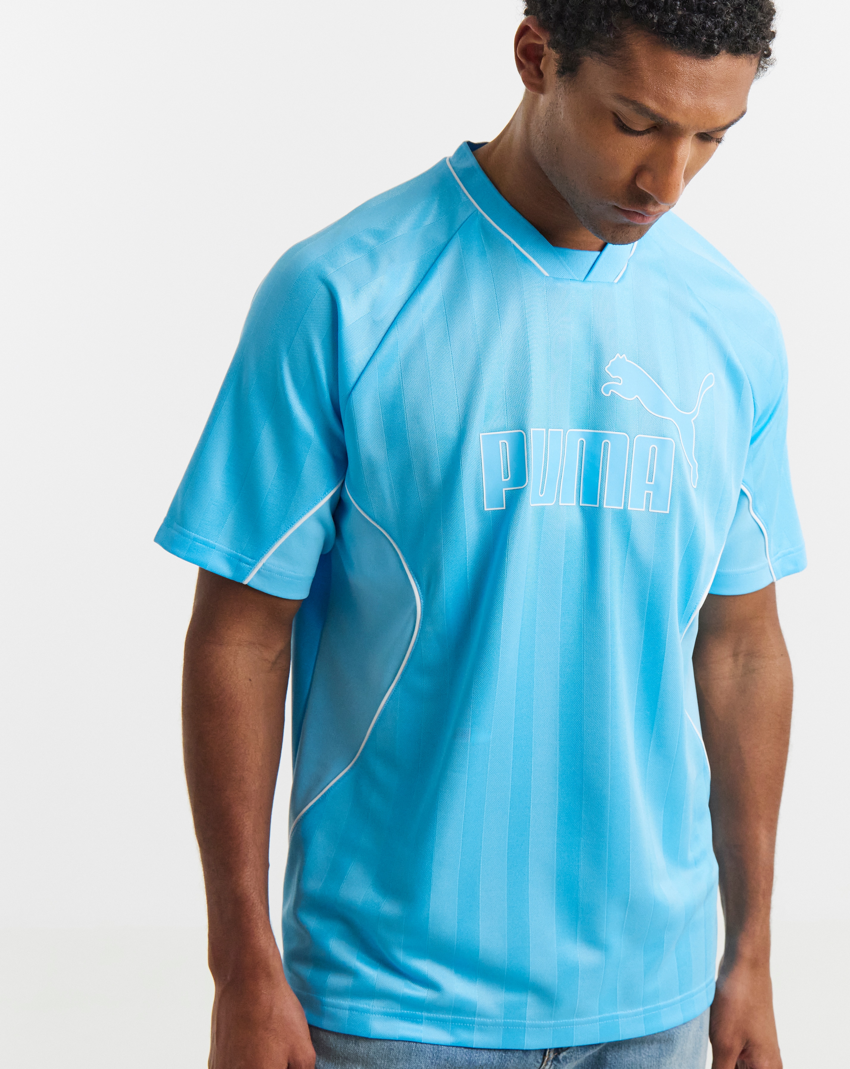 New In - PUMA Sport Stripe Football Jersey
