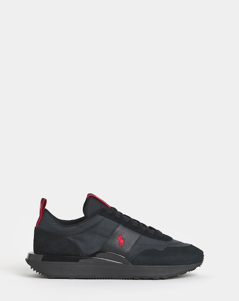 Polo Ralph Lauren Train 89 Rib Trainers - Black/Red