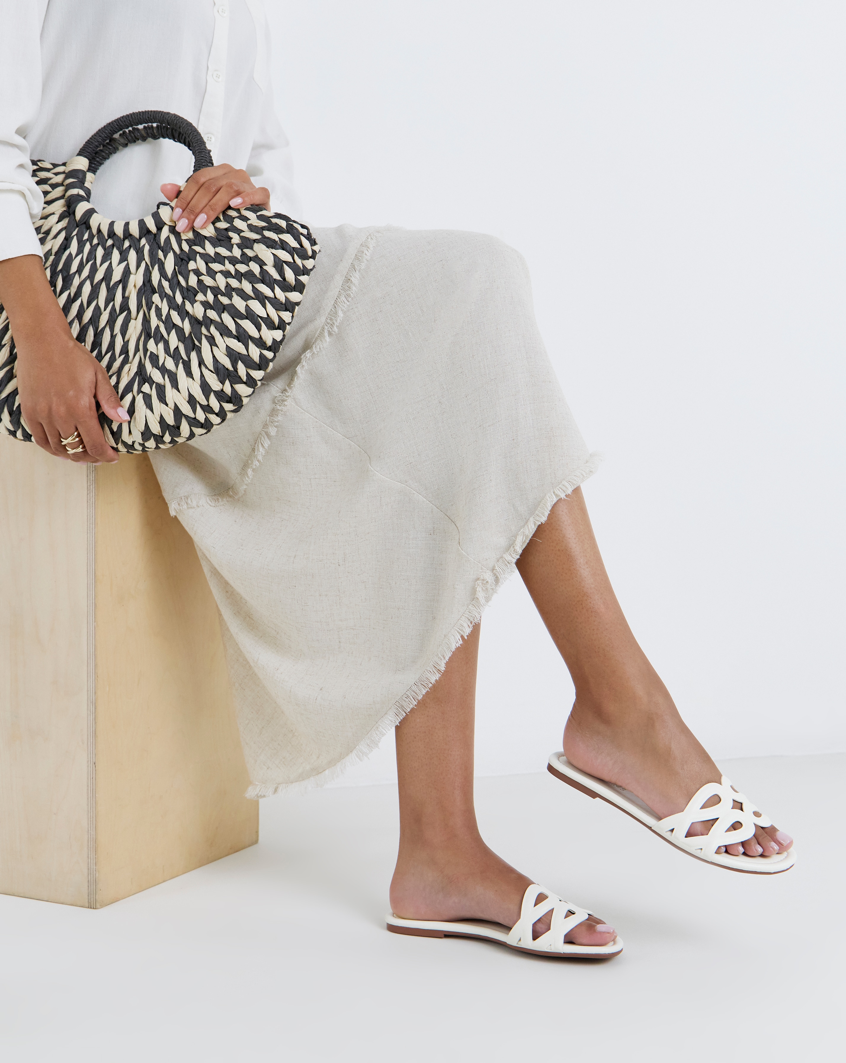 New In - Padded Loop Mule Sandal Ex Wide