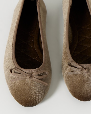 Moxie Soft Ballerina Slipper - Wide Fit (E)