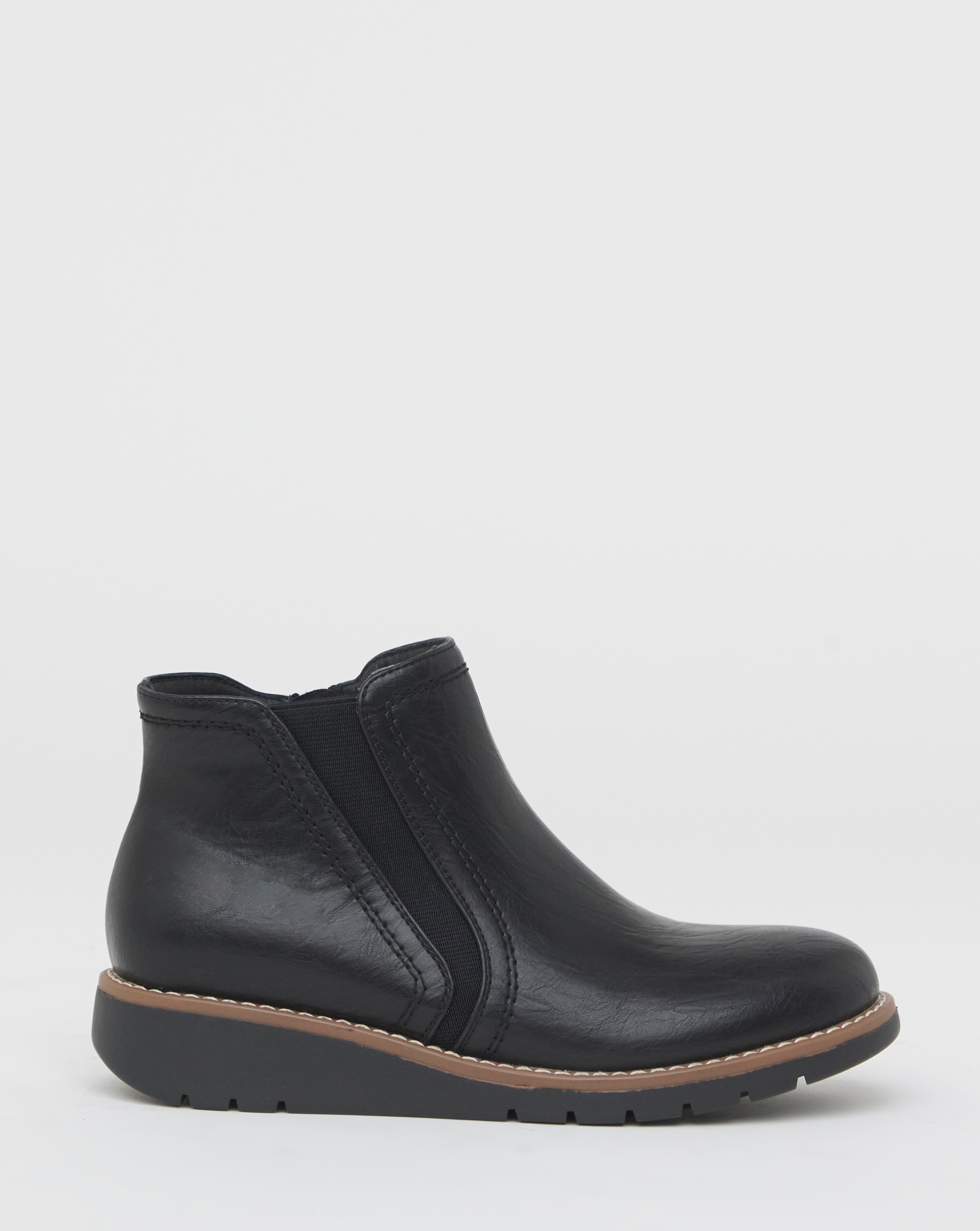Low Wedge Chelsea Boot Wide