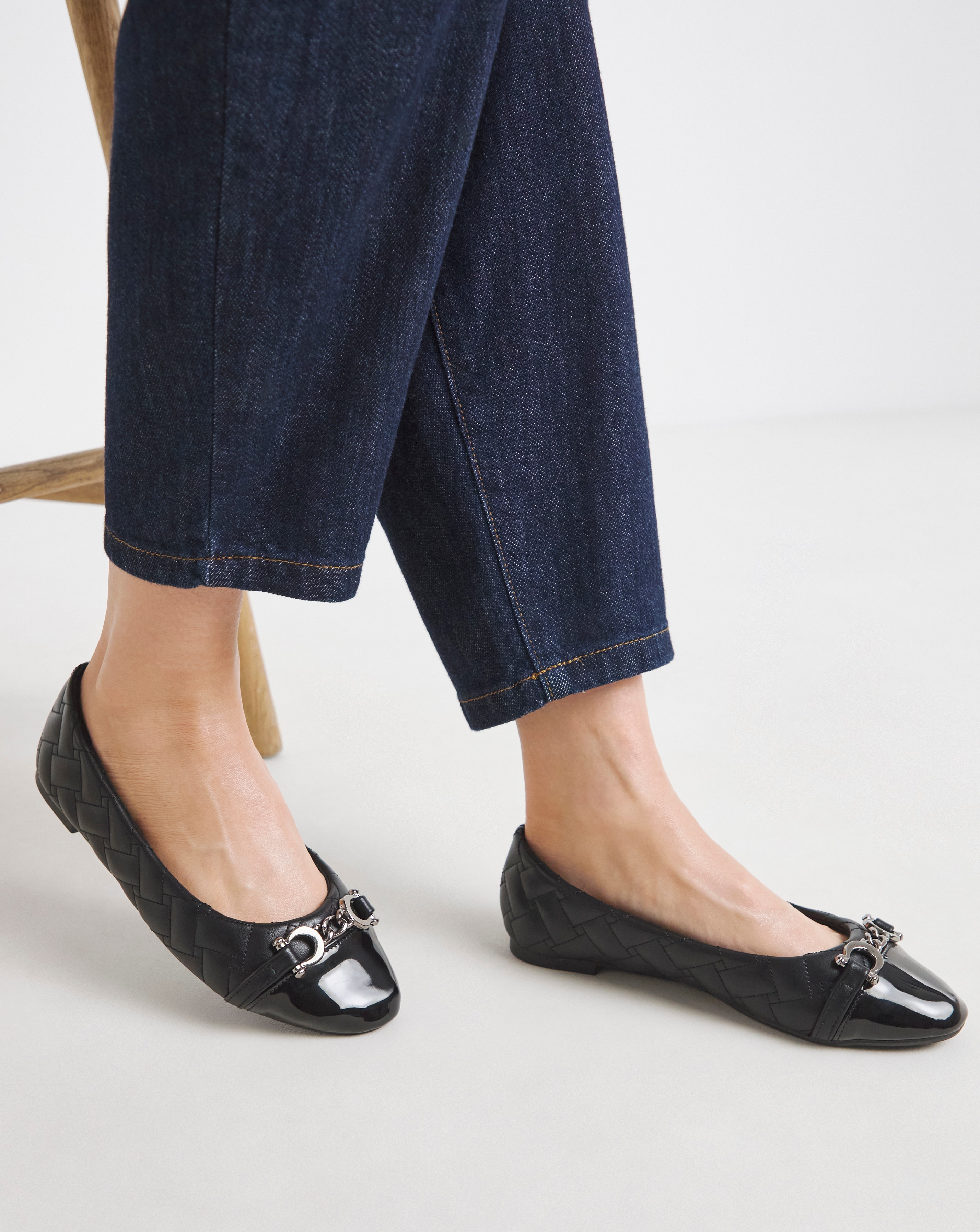 Quilted Ballerina with Trim Ex Wide