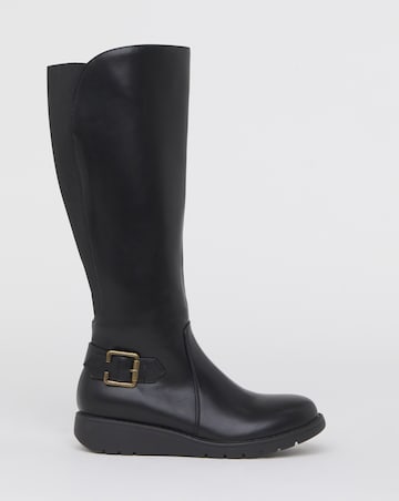 Heavenly Soles Mariah Knee High Boots - Extra Wide Fit (EEE) & Super Curvy Calf