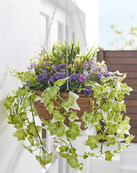Lilac Bloom Hanging Basket