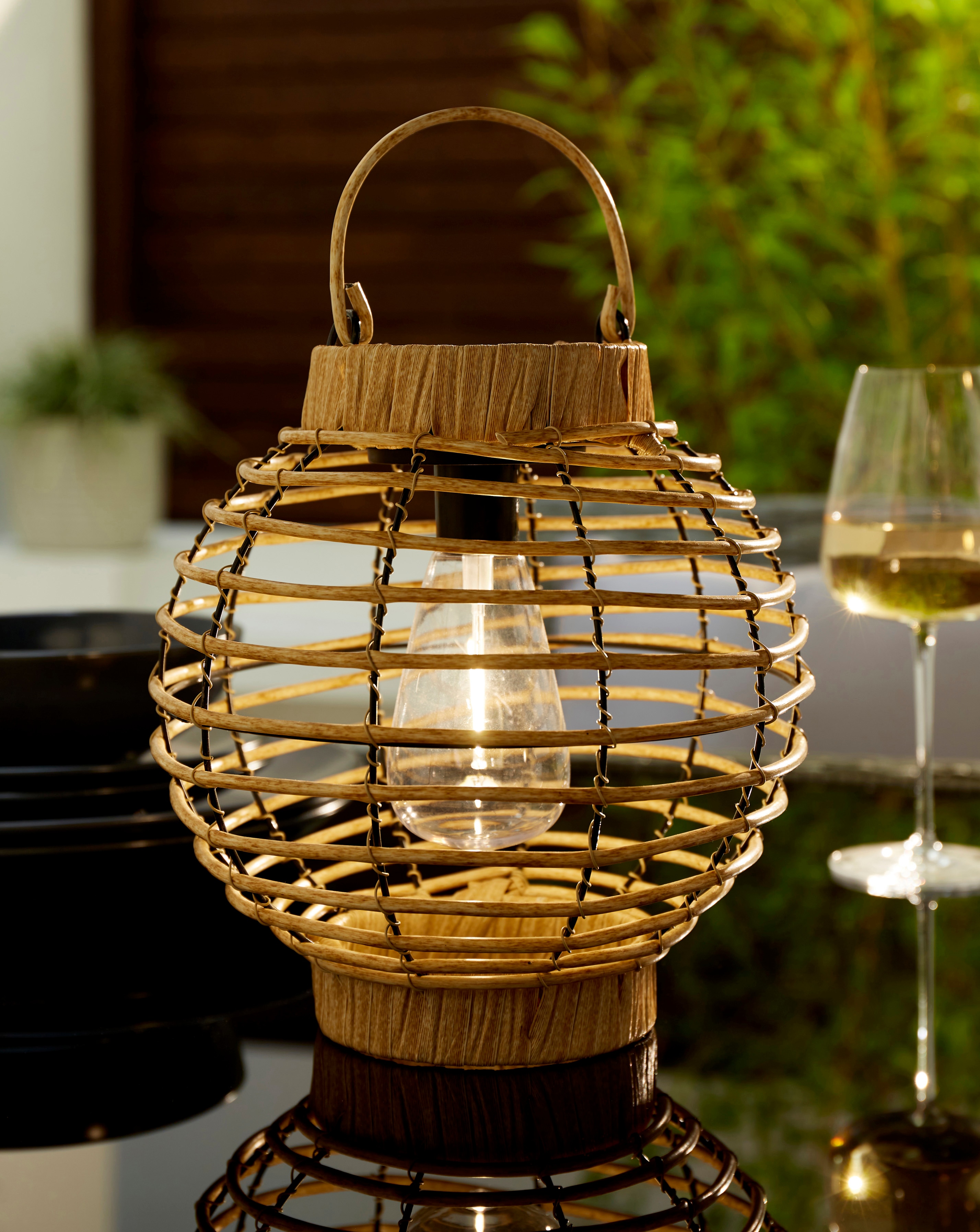 Natural Rattan Lantern