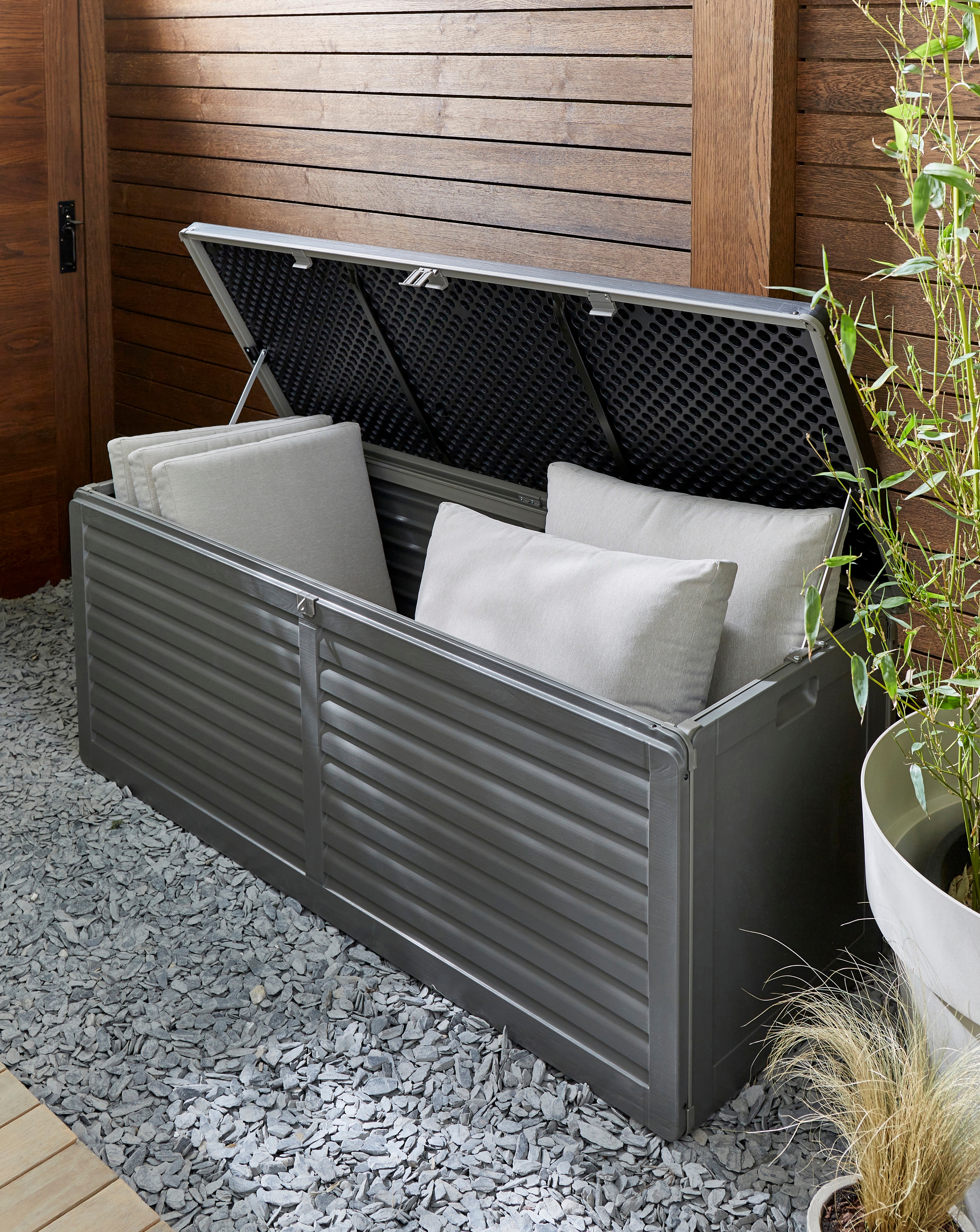 Black/Grey 390L Storage Box