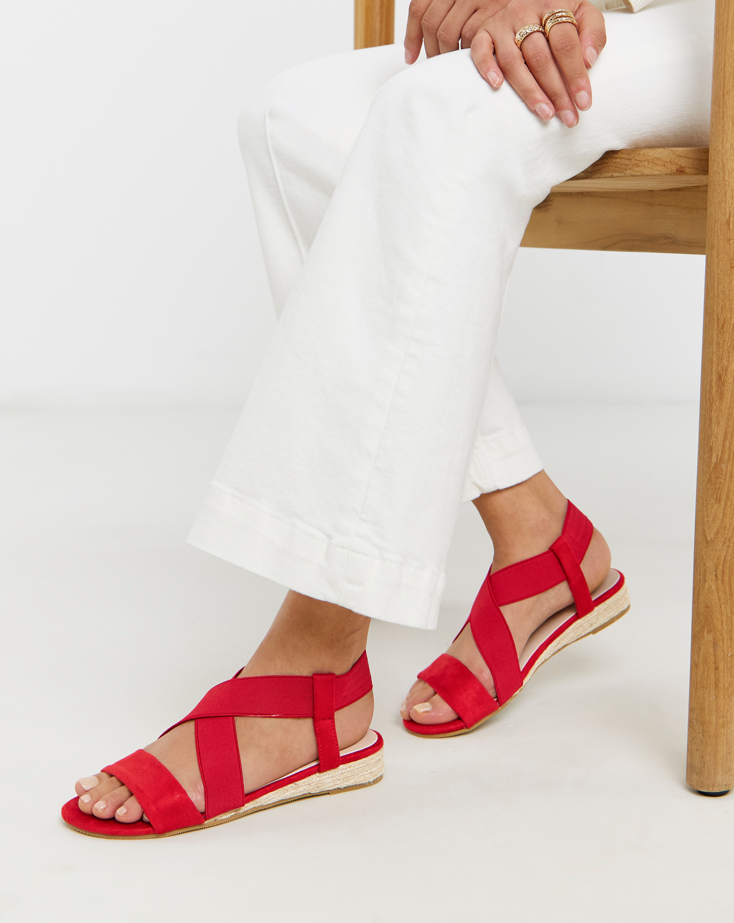 New In - Low Wedge Espadrilles Wide
