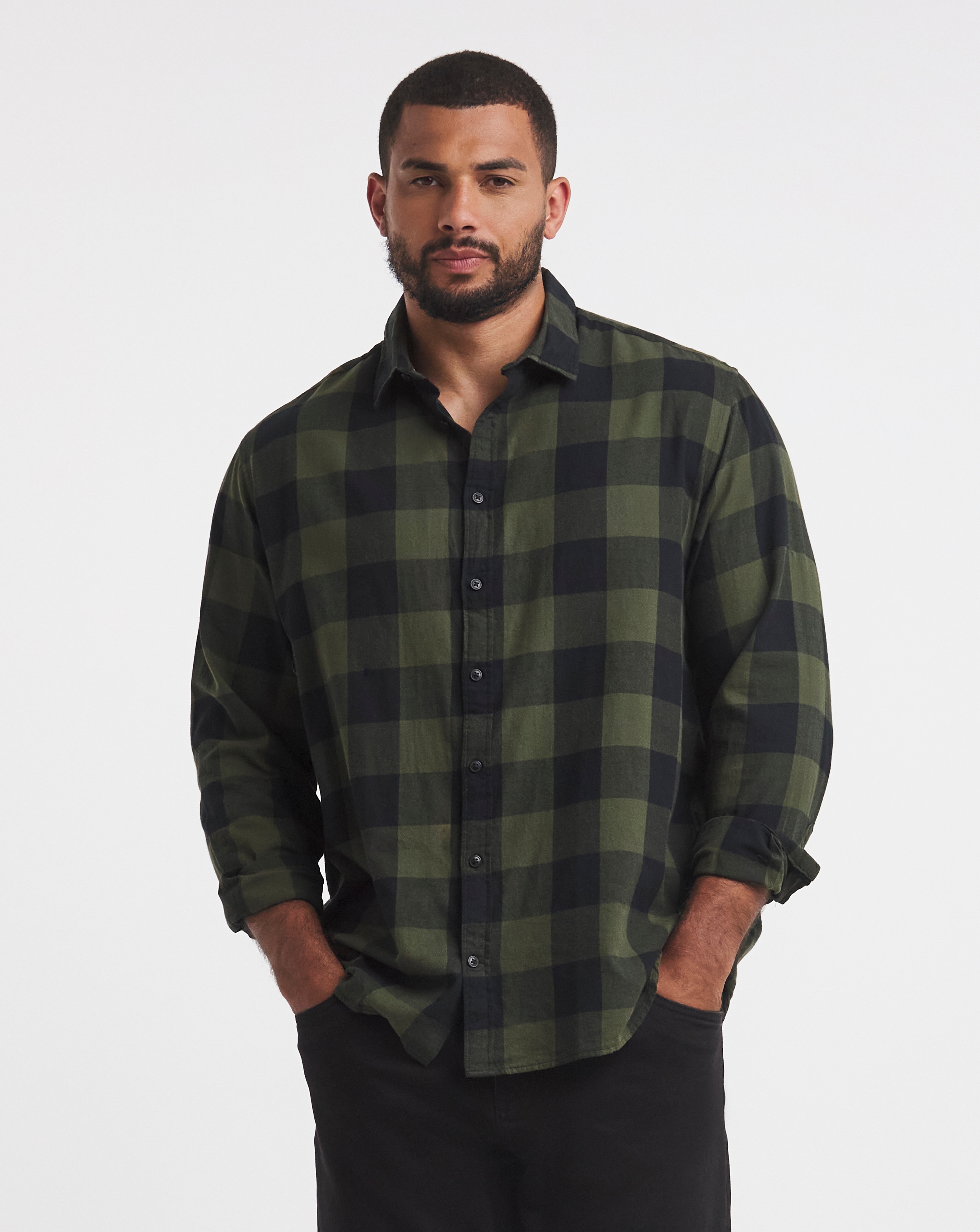 Jack & Jones Gingham Check Shirt - Green