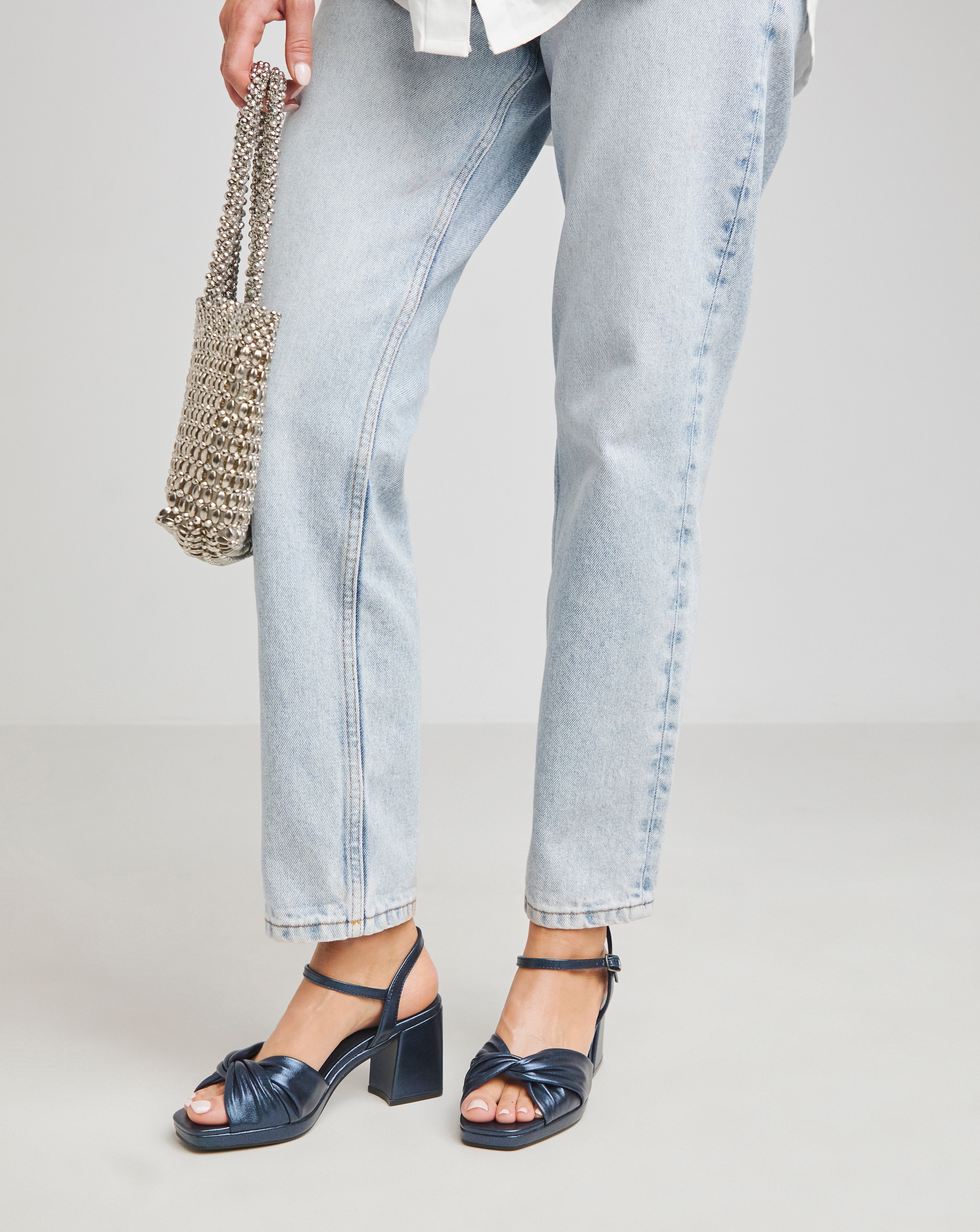 Twist Upper Platform Sandal Wide Fit