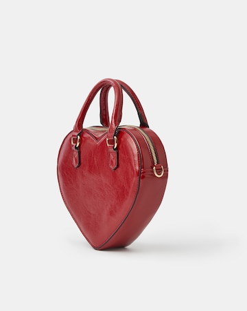 Accessorize Patent Heart Crossbody Bag