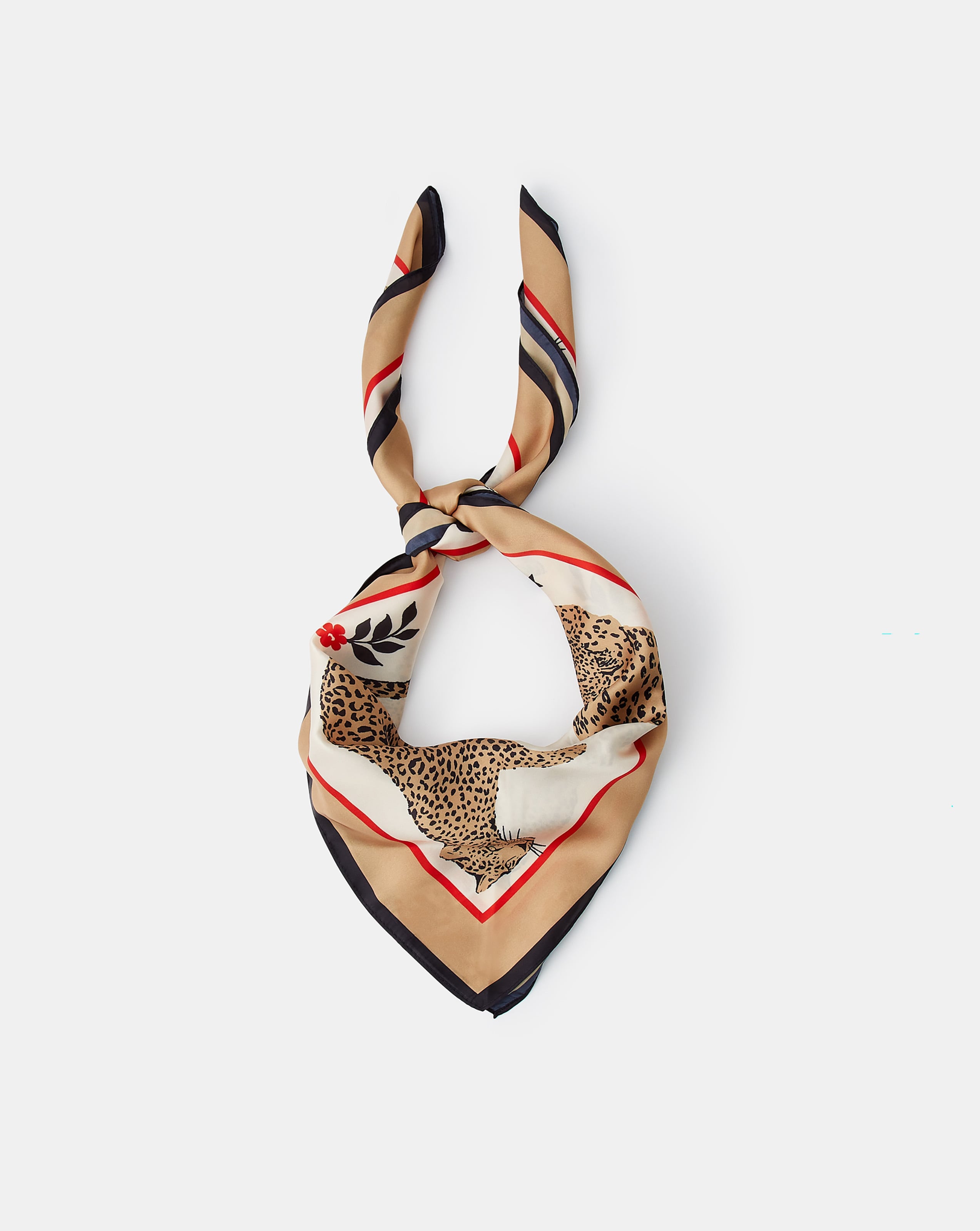 Accessorize Leopard Print Square Scarf