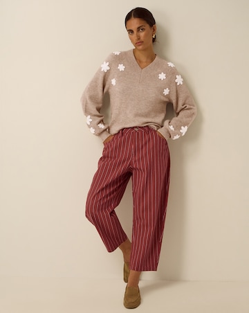 Monsoon Emily Floral Embroidered Jumper