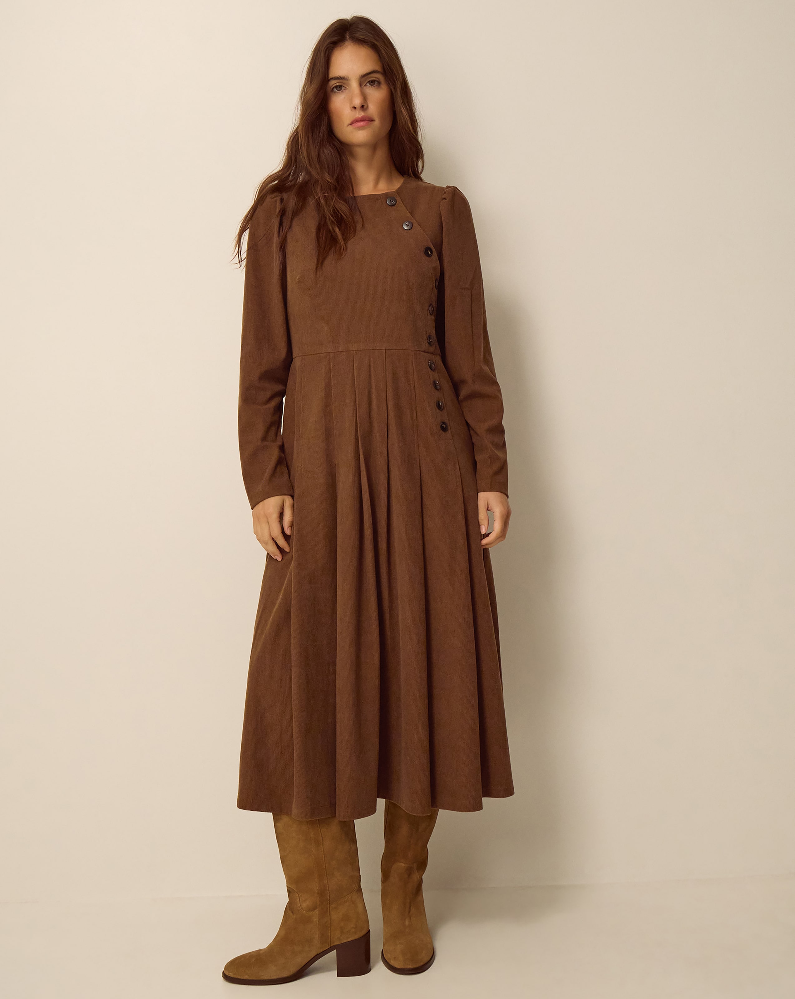 Monsoon Silvia Corduroy Midi Dress