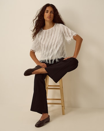 Monsoon Payton Ponte Wide Leg Trousers