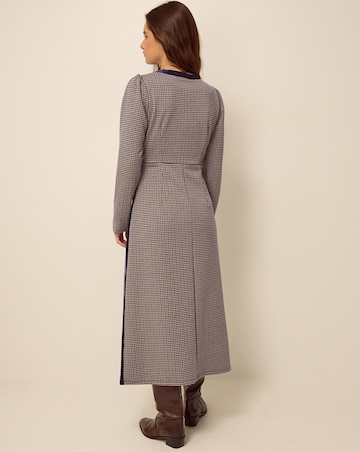Monsoon Claude Houndstooth Midi Dress