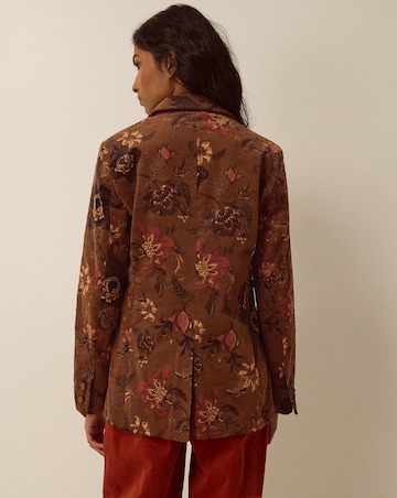 Monsoon Princella Floral Corduroy Blazer