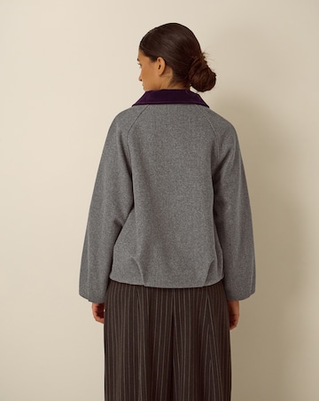 Monsoon Jess Velvet Trim Bomber Jacket