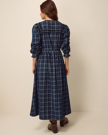 Monsoon Ruth Check Corduroy Midi Dress