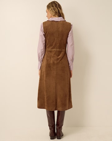 Monsoon Josie Faux Suede Midi Dress