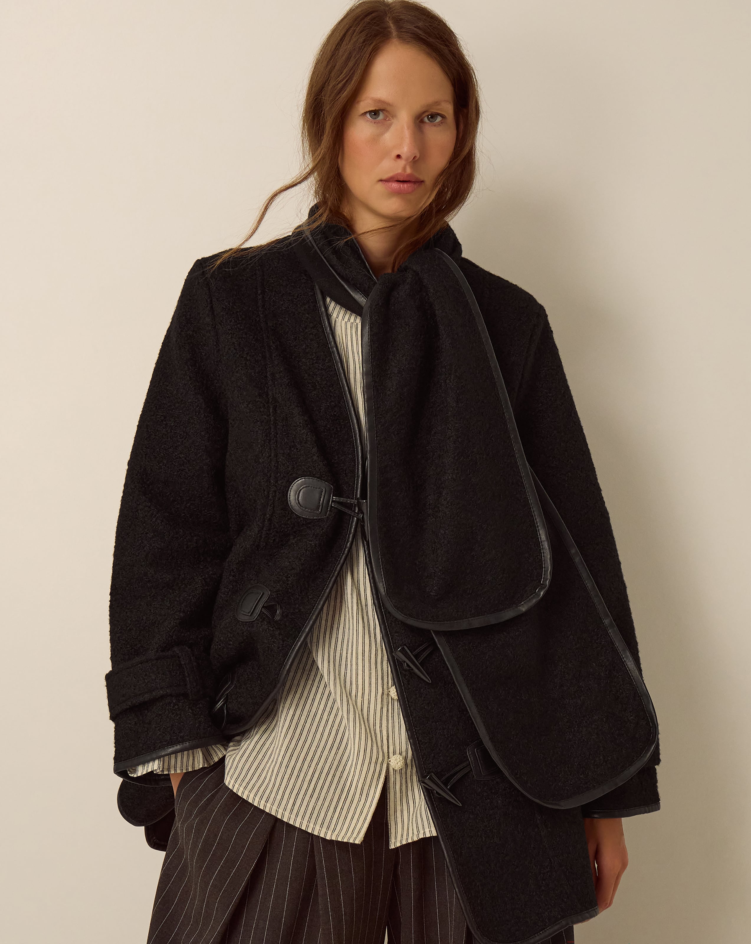 Monsoon Mae Boucle Coat & Scarf