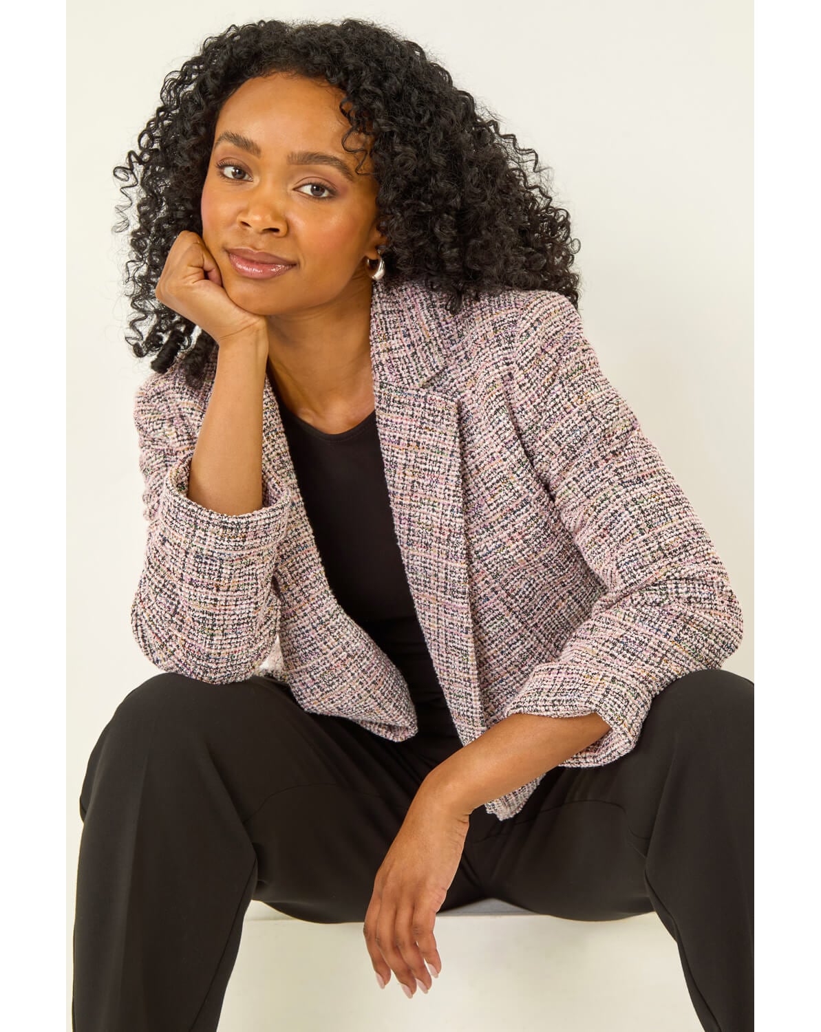 Roman Petite Boucle Stretch Blazer