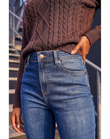 Roman Petite Bootcut Stretch Jeans