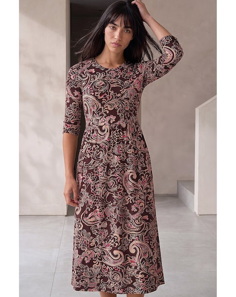 Roman Petite Floral Midi Dress