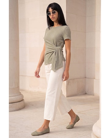 Roman Petite Textured Side Tie Top