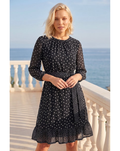 Roman Petite Frill Hem Dress