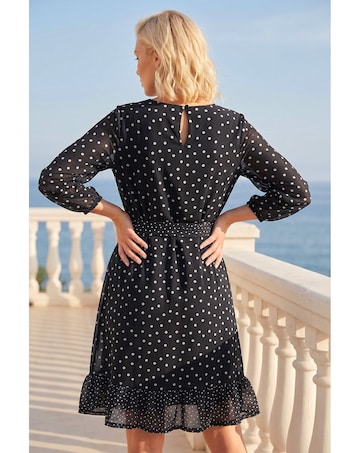 Roman Petite Frill Hem Dress