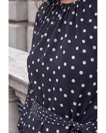 Roman Petite Frill Hem Dress