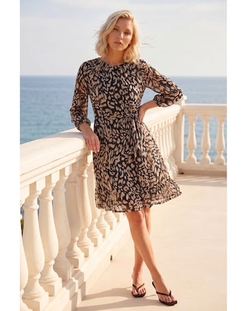 Roman Petite Frill Hem Dress