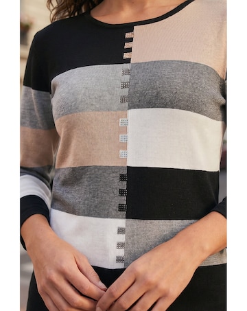 Roman Colour Block Hotfix Jumper