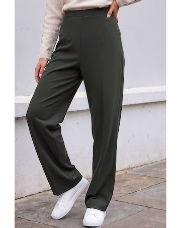 Roman Petite Straight Leg Ponte Trouser