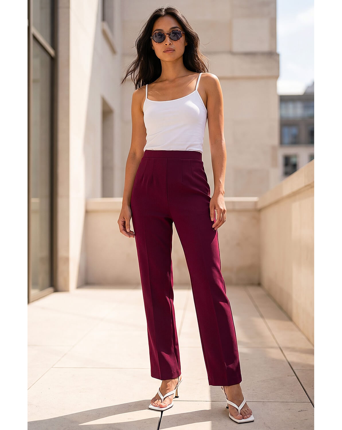 Roman Petite Crepe Stretch Trouser