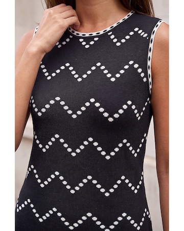 Roman Chevron Knit Dress