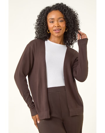 Roman Petite Plain Stretch Cardigan