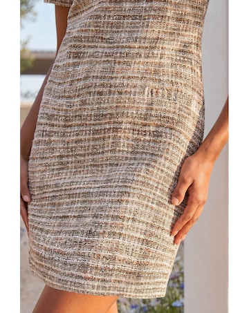Roman Textured Pocket Shift Dress