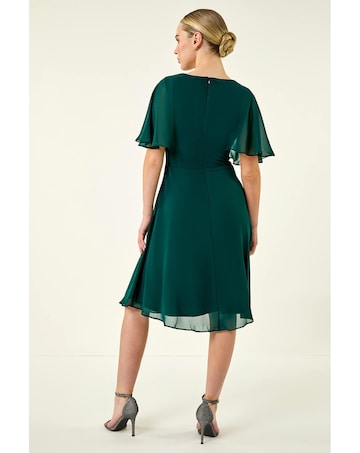Roman Petite Embellished Skater Dress