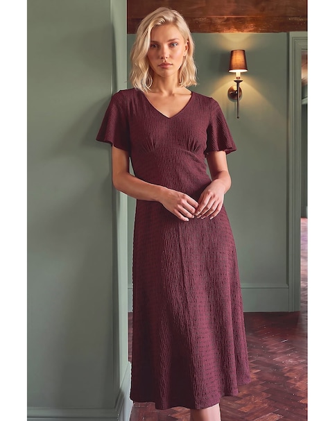 Roman Petite V-Neck Dress