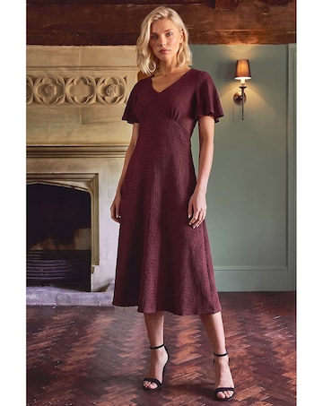 Roman Petite V-Neck Dress