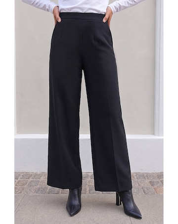 Roman Petite Wide Leg Stretch Trouser