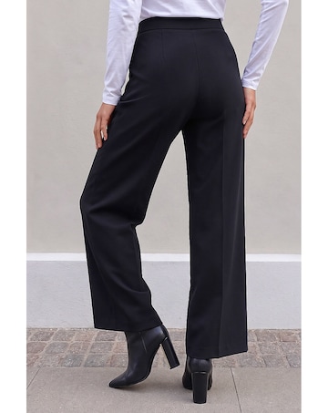 Roman Petite Wide Leg Stretch Trouser