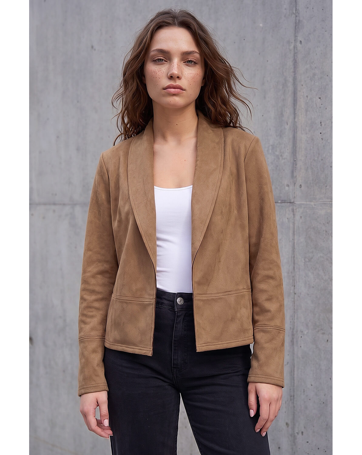 Roman Petite Faux Suede Jacket
