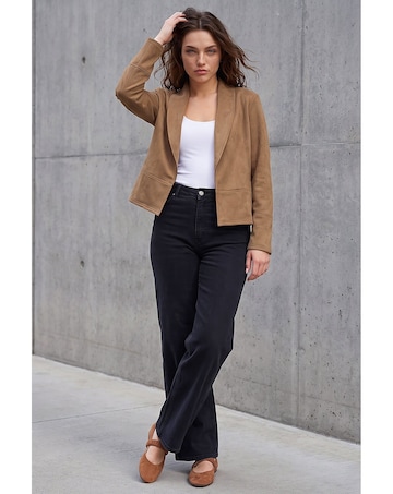Roman Petite Faux Suede Jacket