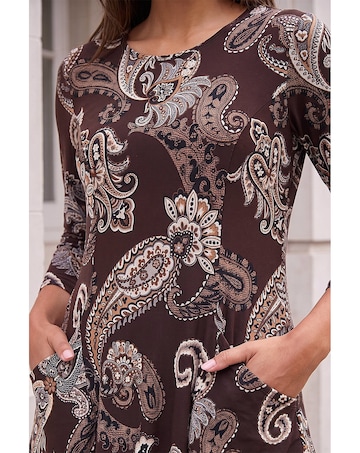 Roman Paisley Pocket Tunic Top