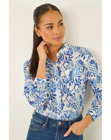 Roman Petite Floral Embroidered Blouse