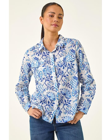 Roman Petite Floral Embroidered Blouse