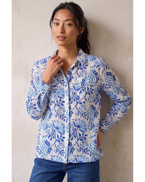 Roman Petite Floral Embroidered Blouse